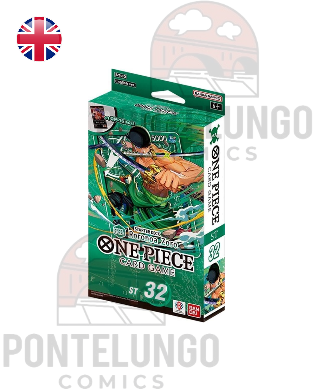 One Piece Card Game: Green Roronoa Zoro Starter Deck (ST-32) - ENG