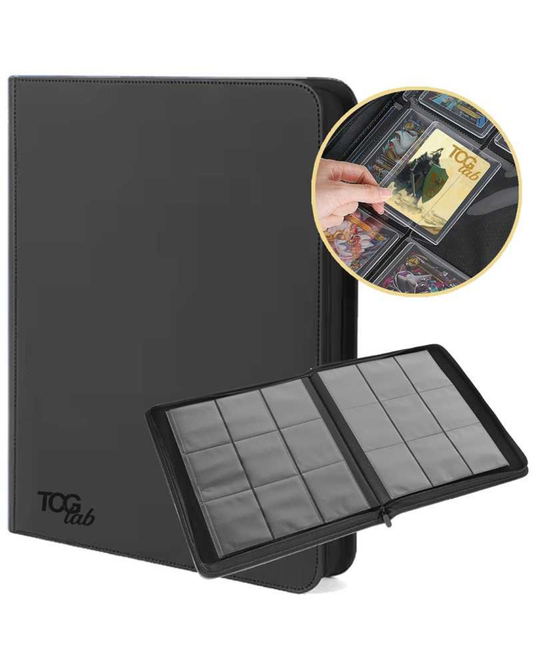 TcgLab 9-Pocket Toploader Card Binder (Nero)