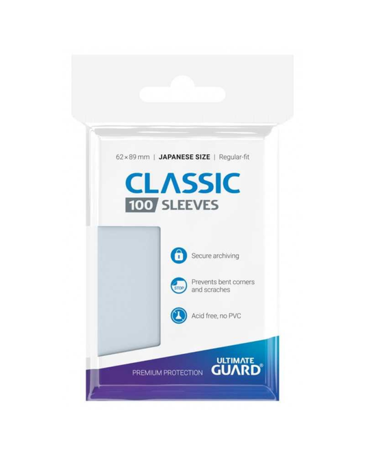 Ultimate Guard Classic Soft Sleeves Japanese Size Transparent (100 Sleeves)
